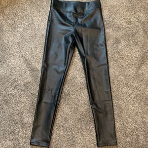 Faux leather leggings